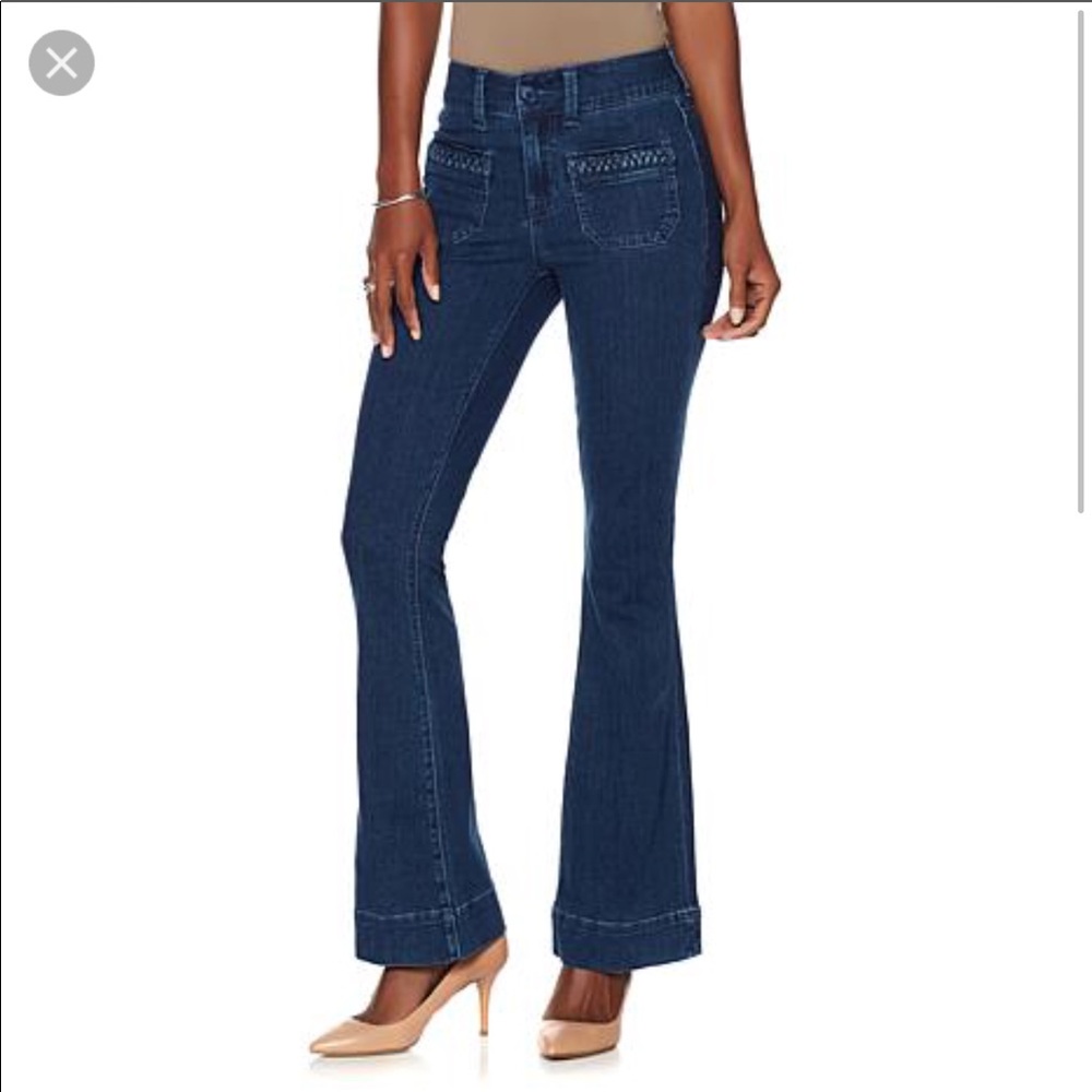 Melissa McCarthy Seven7 Dark Blue Flare Jeans